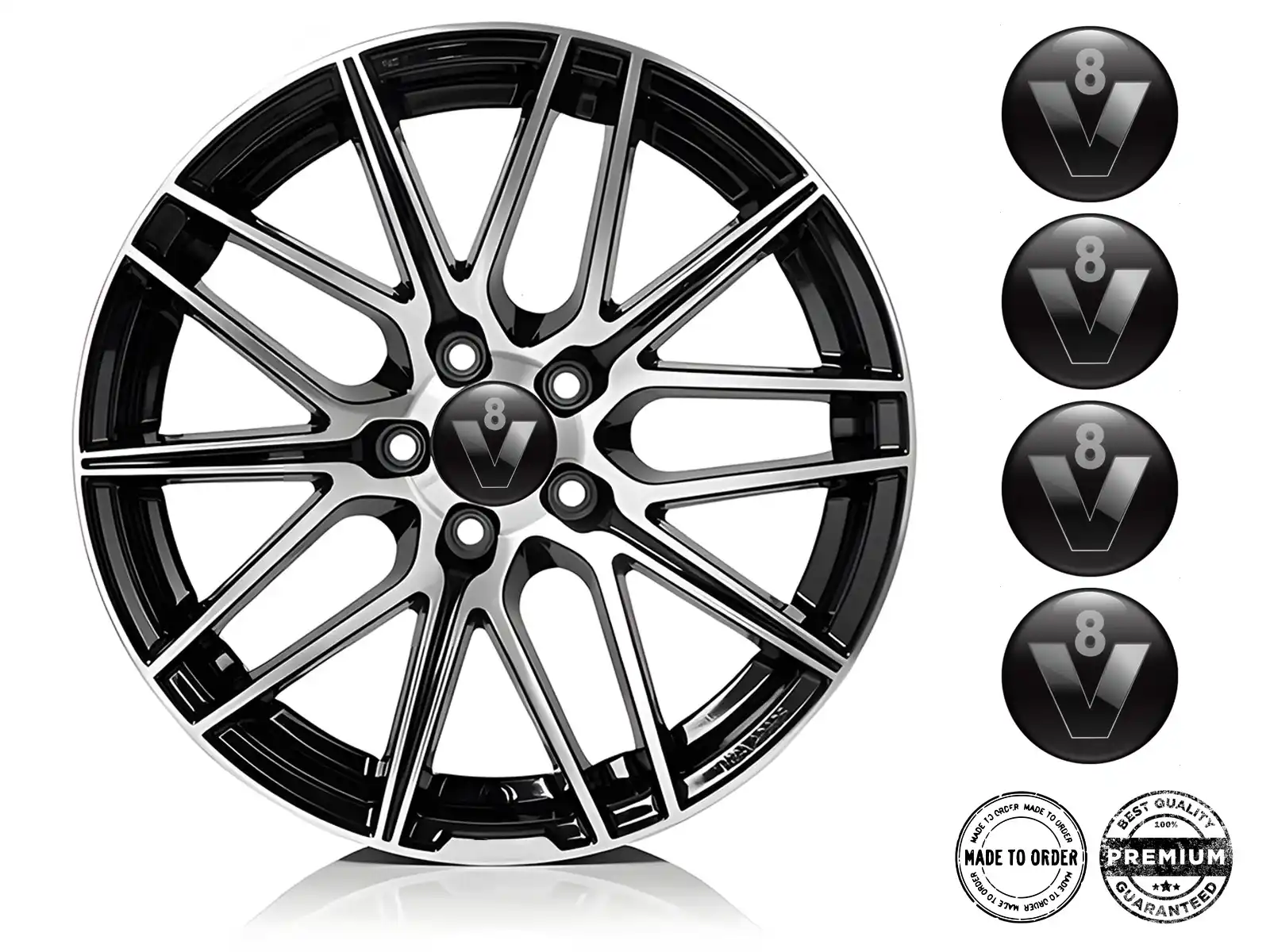 Car rim decal Premium Style Luxury Drift Dome
